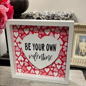 Heart-Shaped “Be Your Own Valentine” Wall Art!